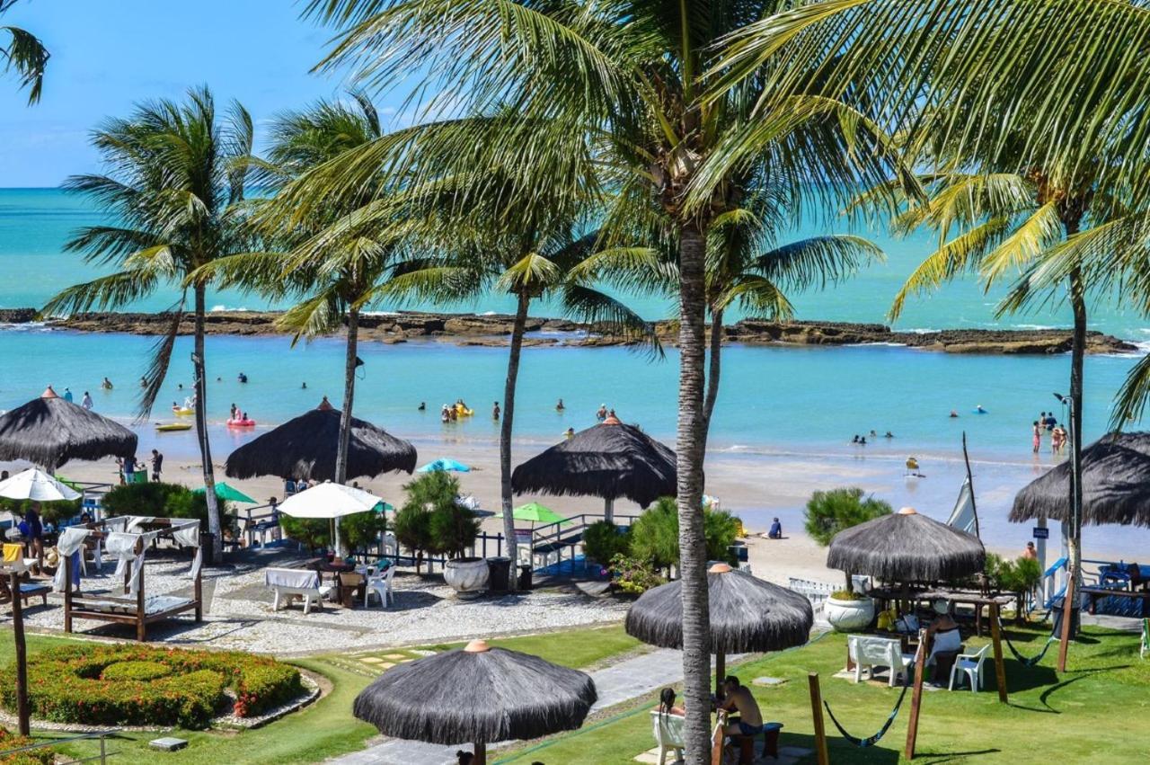 O paraíso em um flat à beira-mar de Carneiros Tamandaré Exterior foto